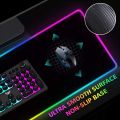 RGB Gaming Mouse Pad RASURE 9 Modes Oversized Glowing Led Extended Mousepad Anti-Slip Rubber Base and Waterproof Surface Large Soft Led Computer Keyboard Mouse Mat Size - 31*12inches. 
