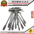 Pack of 3 - Hex Socket Hole Rubber Coated T Bar Wrench Spanner - 8mm, 10mm & 12mm. 
