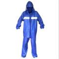 PVC RUBBER COATED RAIN COAT SUIT ORIGINAL KOREAN ( 912 ) GREEN / BLUE COLOUR WATERPROOF RAINSUIT (MEN&WOMEN). 