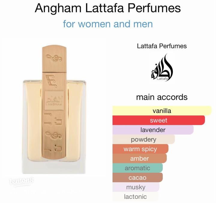 Angham Lattafa Perfumes for men and women 100 ml EDP
