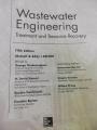 Wastewater Engineering: Treatment and Resource Recovery 5th Edition by  Metcalf & Eddy. 