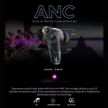 Zero® Quantum ANC Wireless Earbuds | Gaming Earbuds | Dual Mic ENC and ANC Earbuds for Calling | Active Noise Cancelling Earbuds |  Earbuds for iOS and Android | Best Earbuds for Men and Women. 