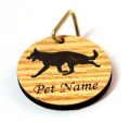 ID Name plate - Circle Shape Dog Pet Id Tag. 