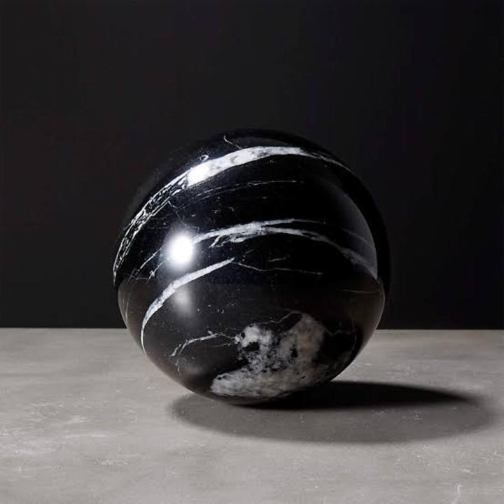 Marble Spherical Stone Door Stopper / Ball Shape Marble Stone Door Stop