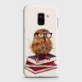 Samsung Galaxy A8 (2018) Cover - SkinLee HQ Hard Case - Funny Owl Little World - SKINLEE-438-1-240-136. 