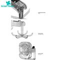 Reusable Wall-mounted Rack 1pc Storage Hook Kitchen Utensil Hanger 6 Hooks 360 Degree Rotatable No Drill Wall Mount under Cabinet Suction Cup Holder Organizer Home Supplies. 