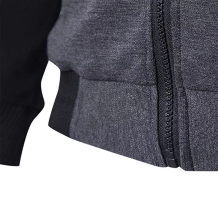 Designer%20Black%20Zipper%20Contrast%20Sleeves%20Jacket%20For%20Men%20-%20Image%205