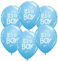 25 Pcs Pack Printed Its A Boy Blue / Its a Girl Pink Latex Balloons. 