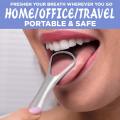 1 Piece Tongue Scraper Reduce Bad Breath (Medical Grade), Stainless Steel Tongue Cleaners for Men and Women Personal and Professional Use, 100% BPA Free Metal Tongue Scrapers Fresher Breath in Seconds. 