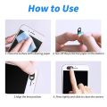Ultra Thin Flowers Webcam Cover Clip on Universal Laptop Tablet Phone Lens Camera Privacy Sticker Web Cam Shutter Magnet Slider-Silver. 