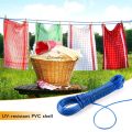 20 Meter PVC Coated Steel Anti-Rust Wire Laundry Rope For Washed Clothes Drying, Hanging Indoor & Outdoor, With 2 Plastic Hooks. 