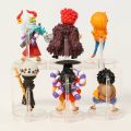 6pcs/set One Piece Luffy Yamato Law Kid Kozuki Oden Nami Figure Toys PVC Cute Mini Model Decoration Dolls. 