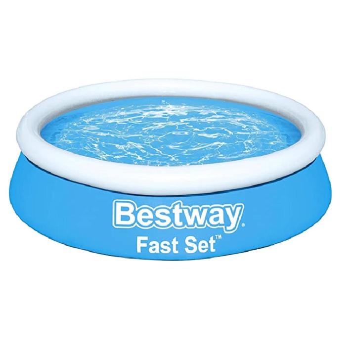 Bestway (57392) Above Ground Portable Fast Set Pool For Kids And Adults ...