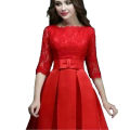 Star Garnet New Design Short Silk Frock For Girls/Ladies B-111-Elegant And Stylish Silk Frock. 