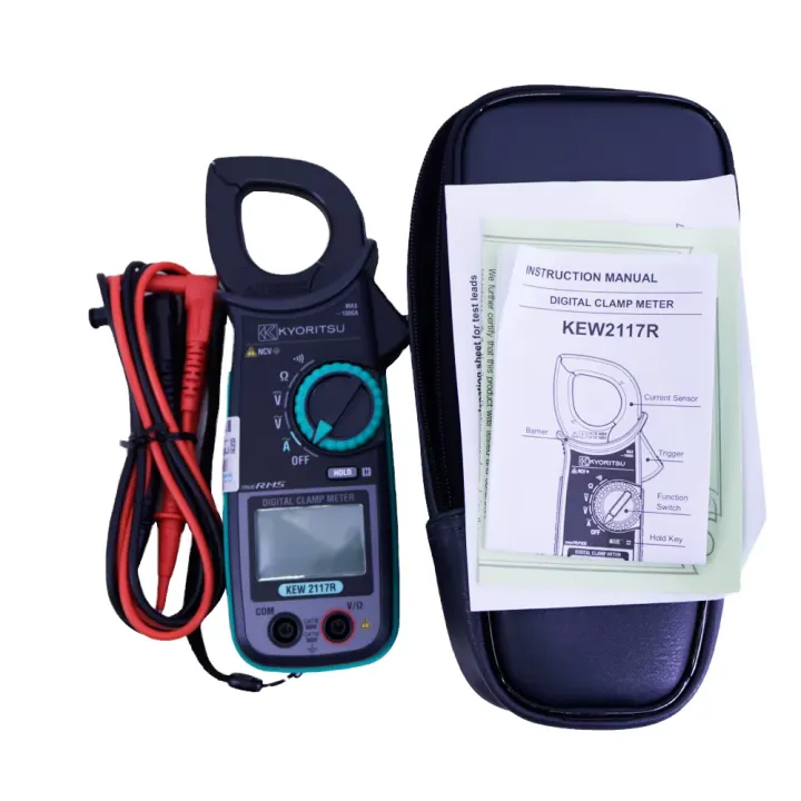 Kyoritsu 2117R AC Digital Clamp Meters 60/600/1000A Auto-ranging with 0 ...
