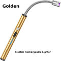USB Rechargeable Electric Arc Lighter, Flameless Kitchen Lighter, Plasma Arc to Light Candle, Windproof/Candle Lighter, Best for BBQ's Grill, Camping Accessories Plasma Stove, Windproof for Outdoor Fire Long Neck Led Best Quality. 