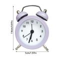 Mini Quartz Table Clock Alarm Clock Home Decoration Digital Clock Twin Bell Loud. 