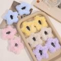 Sweet Y2k Plush Star Hair Clip - Girls Handmade BB Pins - Hair Bow Barrette Headwear - Slide Clips - Women Cute Star Hairpin - Hair Accessories. 