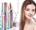 2-in-1 Rechargeable Facial & Eyebrow Hair Trimmer – Painless, Portable, LED Precision Epilator for Women. 