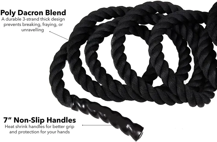 Battle%20Rope,%20Battle%20Exercise%20Training%20Rope,%20Battle%20Rope%20for%20Home%20Gym%20Strength%20Training%20&%20Outdoor%20Workout,1.5",40%20ft%20Length%20Poly%20Dacron%20Battle%20Rope%20-%20Image%204
