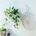 Imported Quality Bicycle Flower Basket Wall, Art Wall Mount Hanging Flawer Rack Unique Art Ornaments, Classic Retro Style for Indoor Outside Hanging Planter Home Kitchen Office Wedding Garden Decor. 