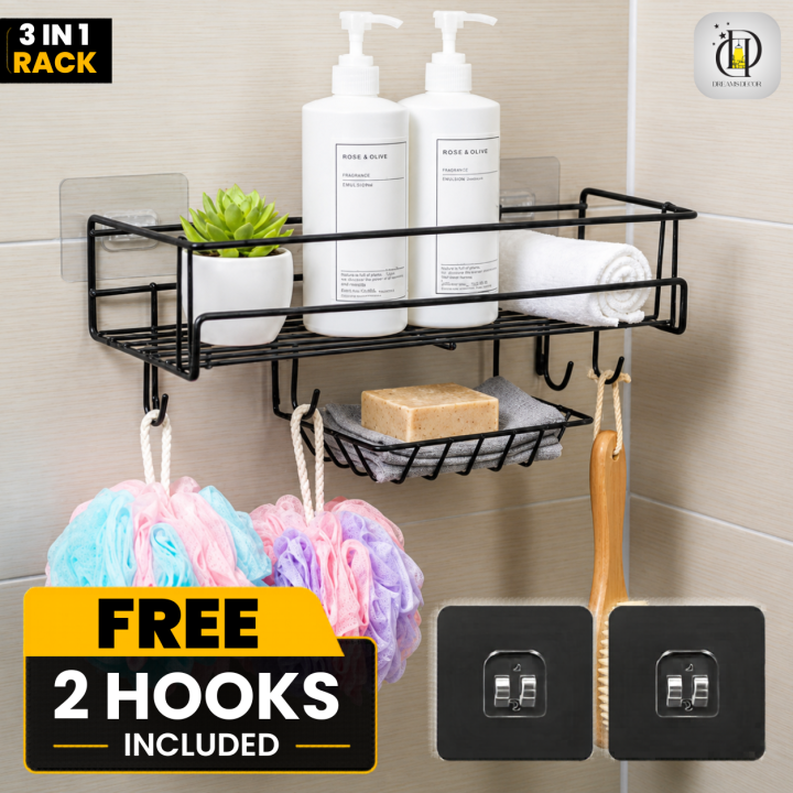 Bathroom%20kitchen%20Punch%20Corner%20Frame%20Shower%20Shelf%20Wrought%20Iron%20Shampoo%20Storage%20Rack%20Holder%20bathroom%20accessories%20-%20Image%203
