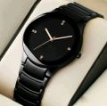 Classic Black Chain Strap Stainless Steel Wrist Watch For Men / Decent SB FIT Chain Formal Watches For Boys. 