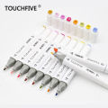 TOUCHFIVE 1 Color Matching Art Markers Brush Pen Sketch Alcohol Based Markers Dual Head Manga Drawing Pens Art Supplies. 
