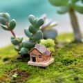 5Pcs Mini Doll House Stone House Resin Decorations for Home and Garden DIY Decorations(Style Random). 