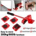 Imported Quality Furniture Mover Tool Transport Lifter Heavy Stuffs Moving Wheeled Roller Bar Set Roller Device Heavy Stuffs Moving Hand Tools. 