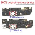 Original New For Motorola moto G6 play G7 Play Power USB Charger Charging Port Micro Dock Connector Flex Cable Board Repair Part. 