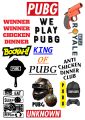 Pubg and programming stickers, "Epic PUBG & Coding Sticker Pack – Perfect for Gamers and Programmers!"!colorful stickers, Pack of 2 sheets. 