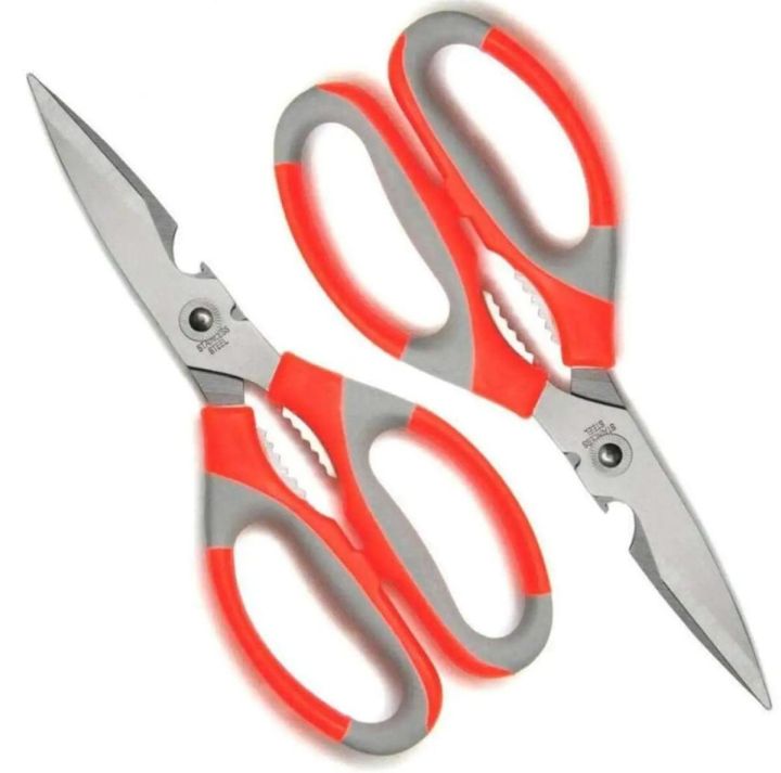 Multi function stainless steel kitchen scissor - Multipurpose All In One Kitchen Scissors 6 in 1 multi function