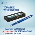 PIANO Xtreme Fountain Pen Transparent Body – Pack of 6 ink Pens. 