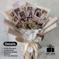 picture bouquet, customised picture bouquet, photo bouquet, cutom bouquet, diy bouquet, flower bouquet picture,. 