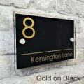 Customize house nameplate for your modern home 12*6 inch dimension name plate stylish name plate. 