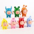 7pcs/set Oddbods Pvc Figures Toys Desk Decoration Dolls Cartoon Kawaii For Kids Children. 