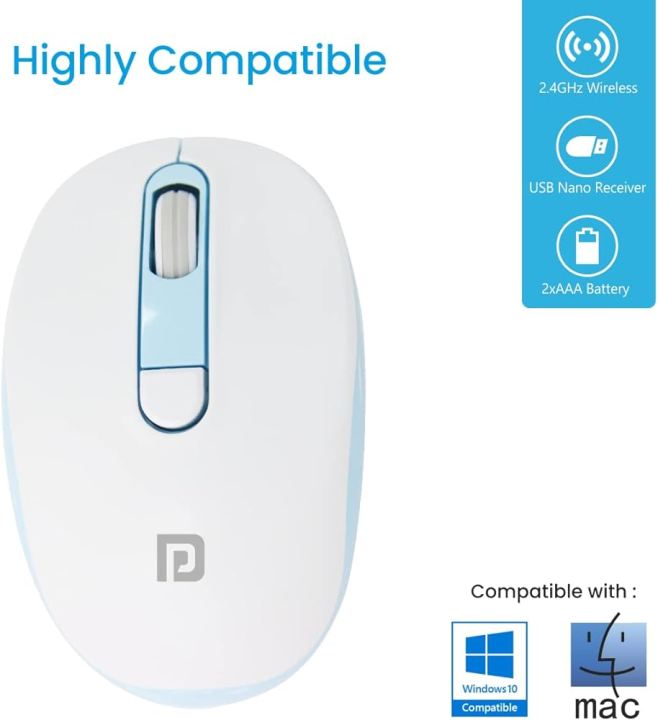 Super Slim Wireless Optical Mouse 2.4Ghz True Wireless System Mouse for PC | Laptop | Tab & Android LED