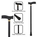 Adjustable Black Walking Sticks for Men Or Women Cane. 