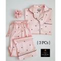 Printed Silk Night Suit For Women Silk Night Dress For Girls Silk Sleepwear For Women Silk Night Wear For Women Pjs For Women. 