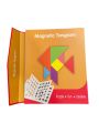 Wooden Pattern Tangram Magnetic Puzzle Shape Blocks Jigsaw Book Brain Teasers Stacking Games Early Educational Learning Challenge IQ Toy Gift for Kid Toddlers Age 3+ Years Old. 