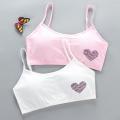 【Happier】Hot Sale Fashion Brafor Girls Breathable 8-16 Years Cotton Girls Training Bra Adolescente Girl's Sport Bras Teen Girl Underwear Push Up Teens Bras With Chest Pad. 