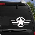 Star Design Car Sticker (White) for rear screen, Bumper, Bonnet, etc. Star Sticker,  Car Accessories, Stickers for Car, Car Modification, Car Decoration. 