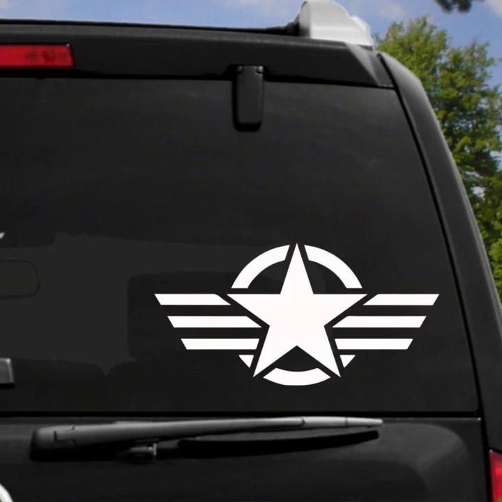 Star Design Car Sticker (White) for rear screen, Bumper, Bonnet, etc. Star Sticker,  Car Accessories, Stickers for Car, Car Modification, Car Decoration