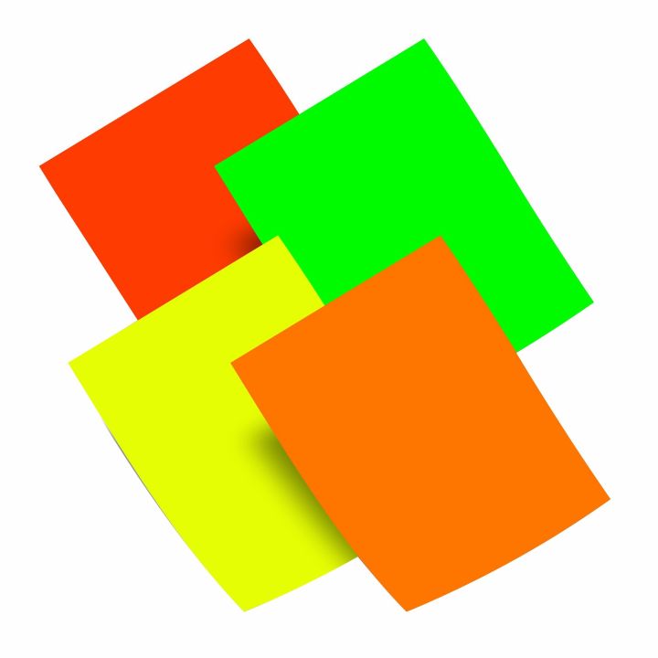 Fluorescent Sticker Paper, A4 For Laser jet Printer
