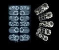 12 Sheets Full Wrap Nail Polish Stickers,Self Adhesive Decals Nail Art Designs Nails Strips White Lace Nail Foil QJ-139. 