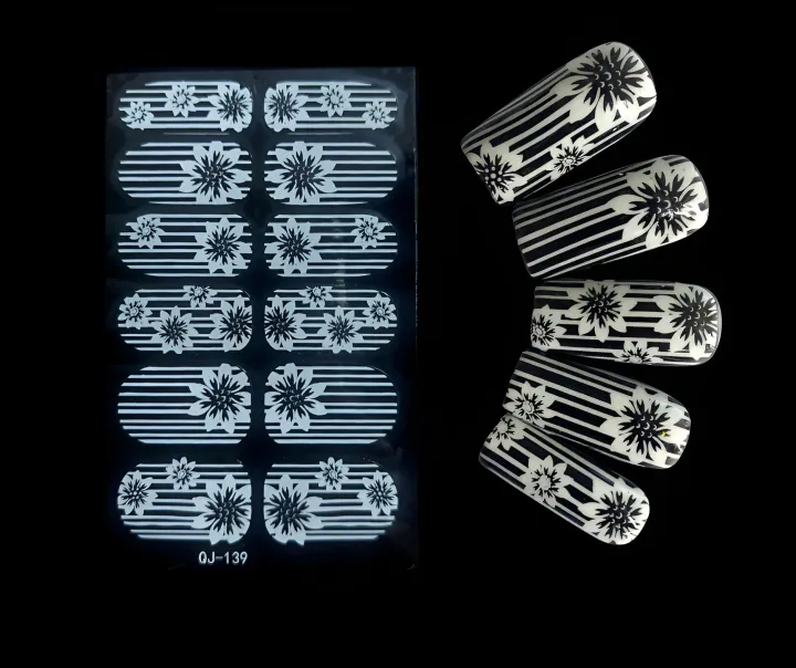12%20Sheets%20Full%20Wrap%20Nail%20Polish%20Stickers,Self%20Adhesive%20Decals%20Nail%20Art%20Designs%20Nails%20Strips%20White%20Lace%20Nail%20Foil%20QJ-139%20-%20Image%203