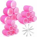 Large, Jumbo and medium Velcro Hair Rollers & Curlers plastic ( Pack of 6 and multi options). 