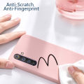 Biruiqu For Realme 6 Case Liquid Silicone Soft Gel Rubber Shockproof Cover. 