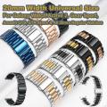 20mm Width Stainless Steel Watch Band Strap For Galaxy Watch Active 2, Galaxy Watch 4 Watch 5, Amazfit GTS and All Other 20mm Width Regular Watcehs. 